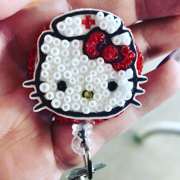 Accessories - Hello Kitty inspired name badge holder